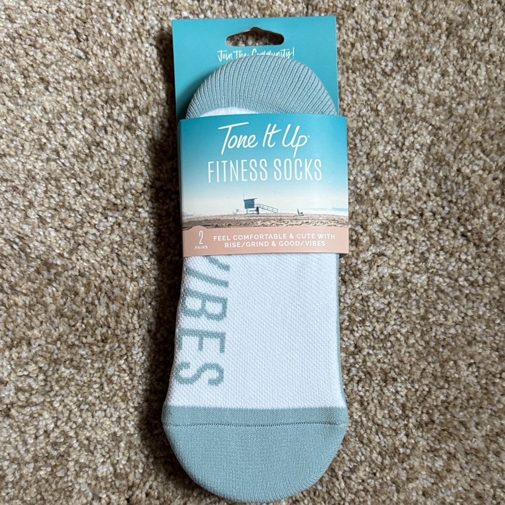 Athletic Socks - White and Blue